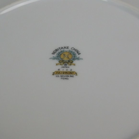 Noritake China 6102 Fairmont Pink Roses Floral Platinum Trim Salad Plate 8.25" - Picture 6 of 6